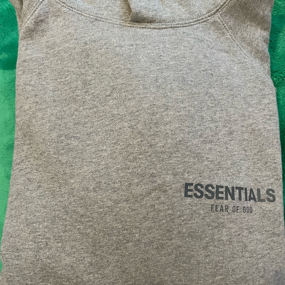 Fear of God Essentials Gray Hoodie
